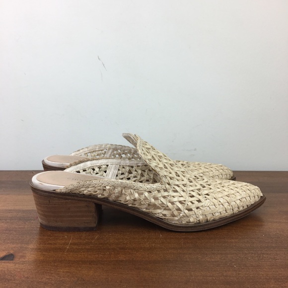 CHINESE LAUNDRY Mayflower Woven Heeled Mule Pointed Toe Beige Women’s Size 7.5. - Picture 4 of 11